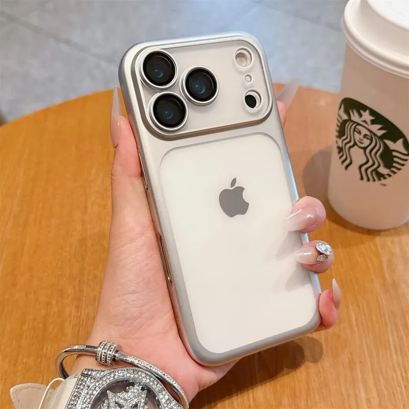 LuxuryKase Hybrid Frosted Clear Case for iPhone 17 Pro Max